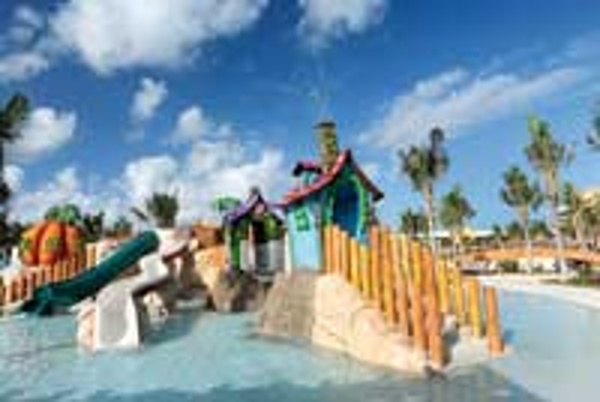 Children's waterpark at the Barcelo Maya Beach Resort for kids ages 4-12 years