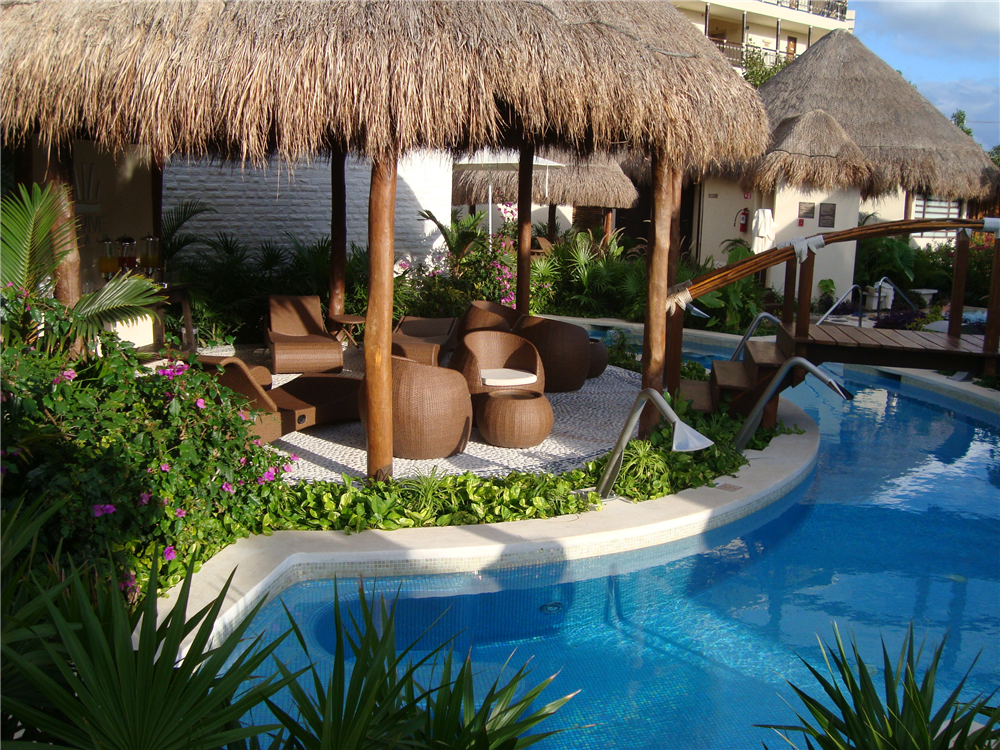 Relax in the shade or sun at Dreams Riviera Cancun