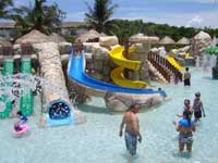 Families LOVE the water park which is part of the all inclusive program at the Sandos Caracol Resort & spa