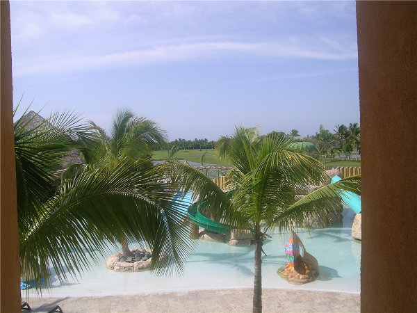 Water park views of the Barcelo Bavaro Palace Family Deluxe