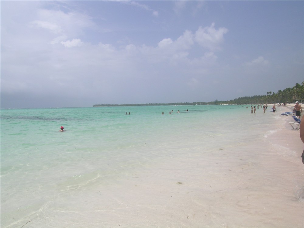 Gorgeous beach that does on for miles at the Barcelo Bavaro Palace Family Deluxe resort